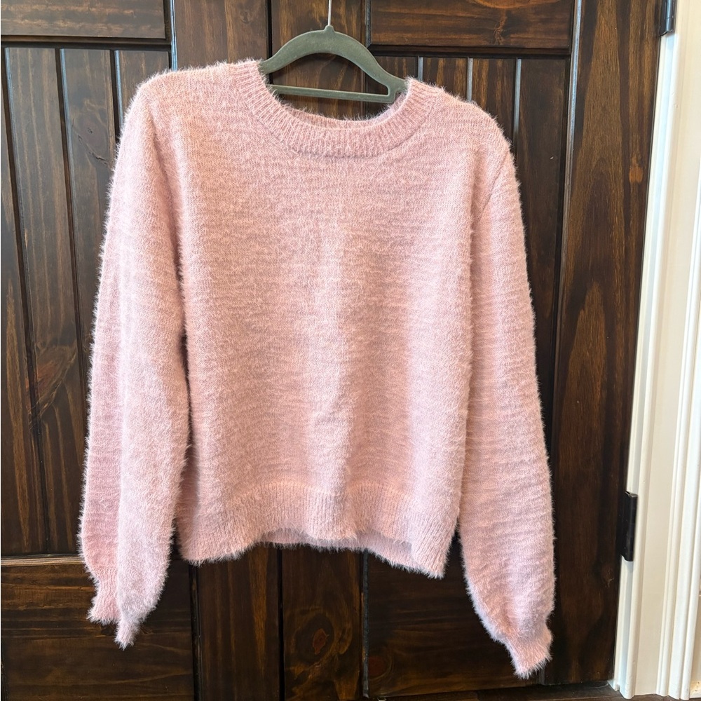Forever 21 Soft Pink Crew Neck Sweater
